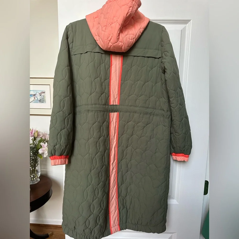 Anthro Daily Practice Green Quilted Coat - Picture 6 of 8